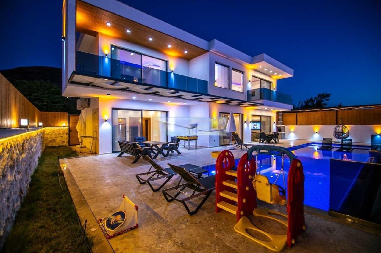 Villa Lycian-Kalkan 3 Bedroom-2 Jakuzzies-Sauna-Turkish Hamam-Huge Private Pool And Lovely Garden Kaş Exteriör bild