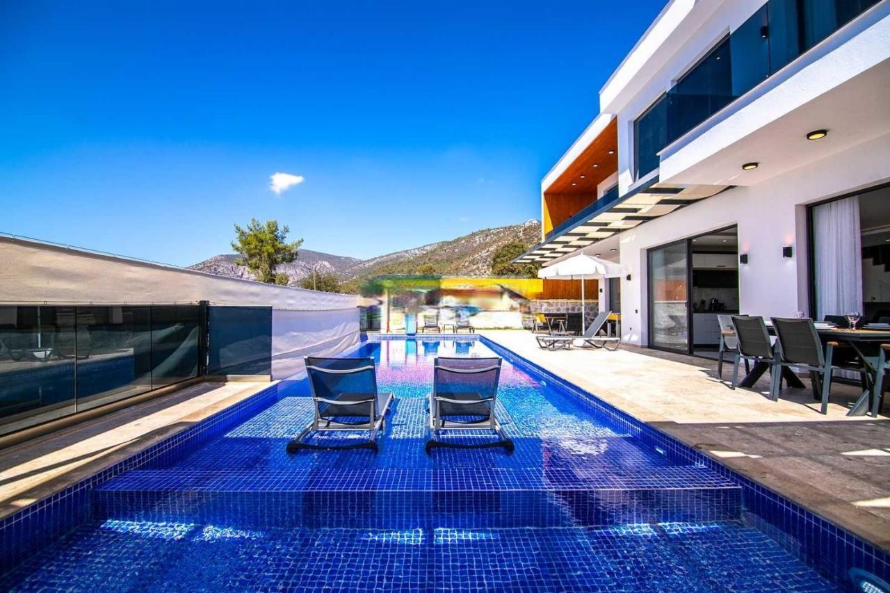 Villa Lycian-Kalkan 3 Bedroom-2 Jakuzzies-Sauna-Turkish Hamam-Huge Private Pool And Lovely Garden Kaş Exteriör bild